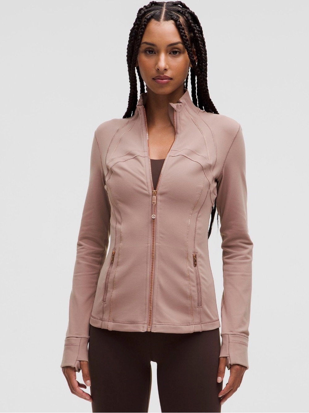 Lululemon Define Jacket Luon Sparkle Twilight Rose Size 6